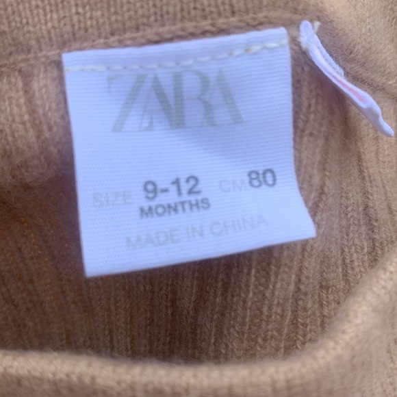 Zara CASHMERE KNIT LEGGINGS‎ ribbed size 9-12 months unisex - Picture 2 of 5